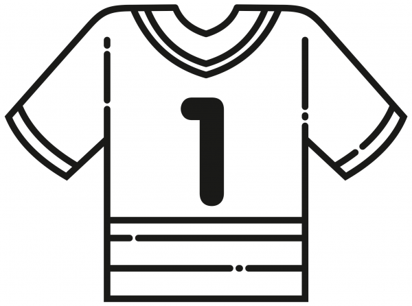 Football Jersey coloring page image