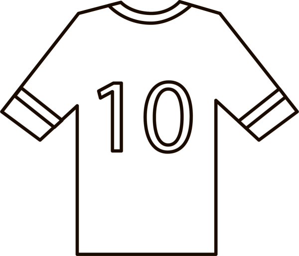 Football Jersey coloring page image