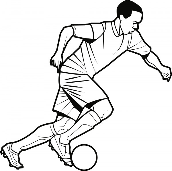 Football Player coloring page image