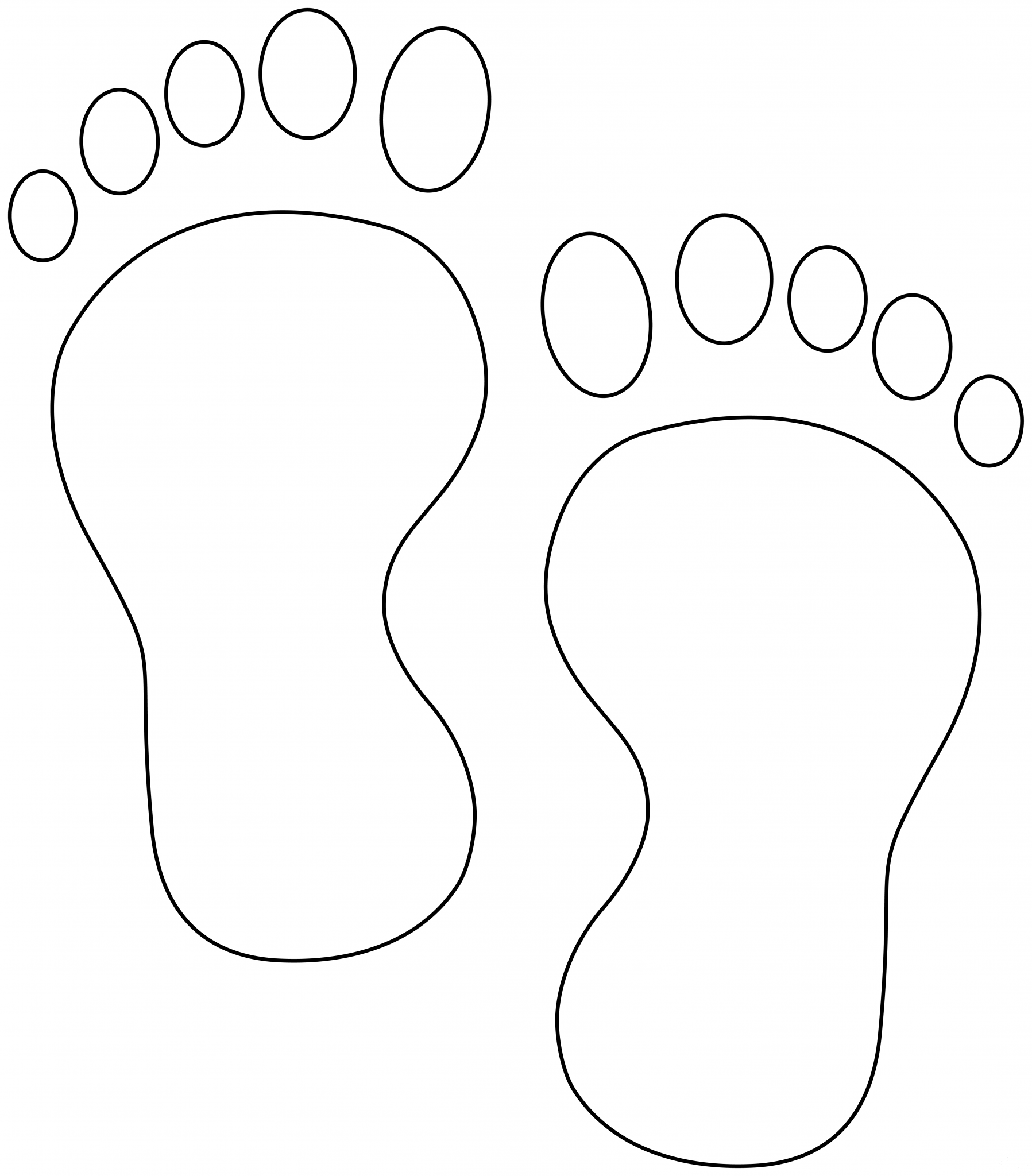 Footsteps coloring page - ColouringPages