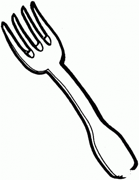 Fork  coloring page image