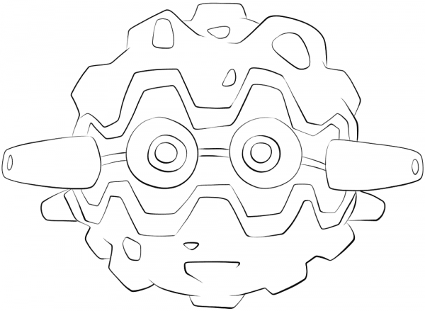 Forretress coloring page image