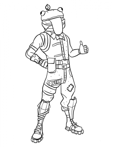 Fortnite Beef Boss coloring page image