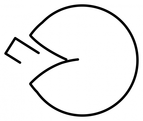 Fortune Cookie Emoji coloring page image