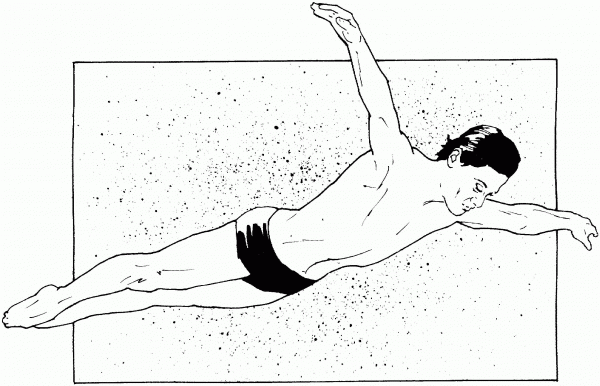 Forward Dive coloring page image