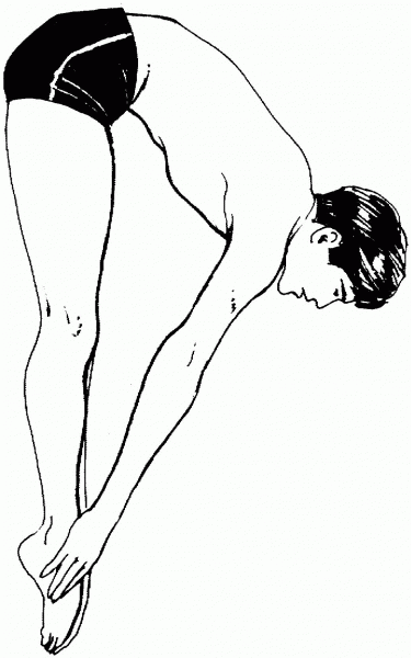 Forward Group Dive coloring page image