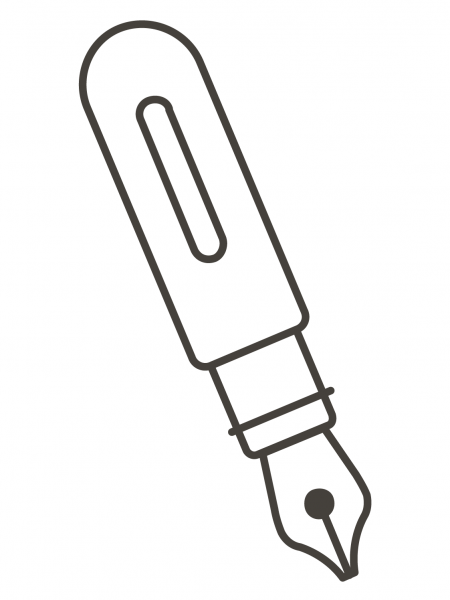 Fountain Pen coloring page image