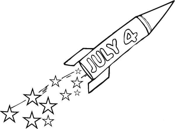 Fourth Of July coloring page image