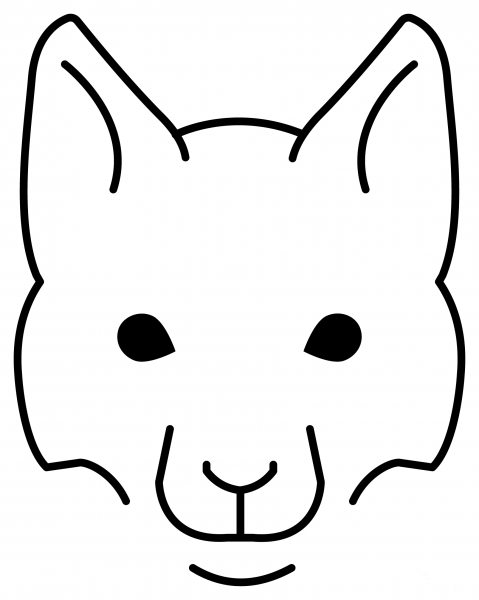 Fox Emoji coloring page image