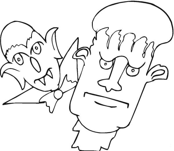 Frankenstein  coloring page image