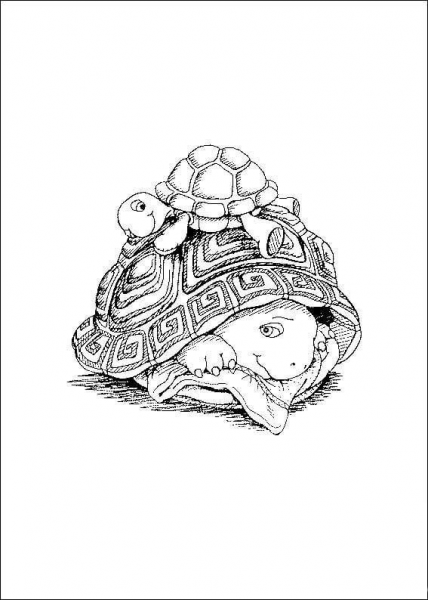 Franklin and His Father Are Sleeping Together  coloring page image