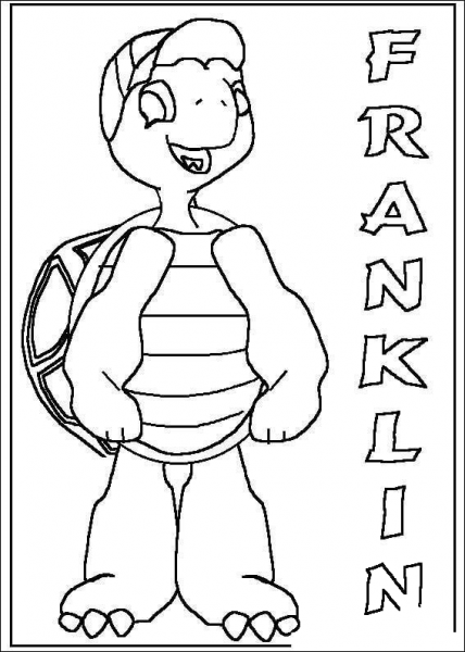 Franklin  coloring page image