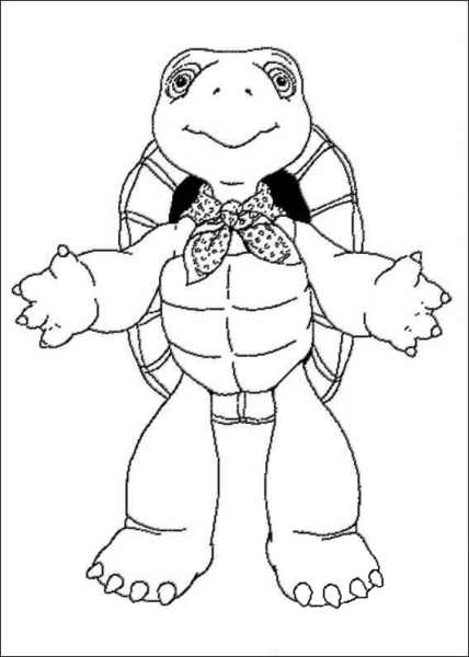 Franklin Want To Hug You  coloring page image
