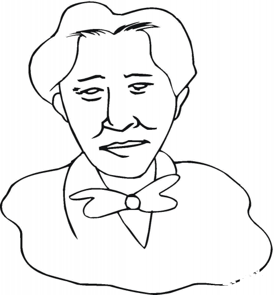 Franz Liszt  coloring page image