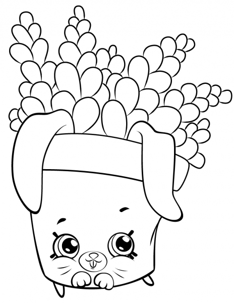 Freda Fern Shopkin coloring page image