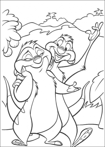 Friends Forever  coloring page image