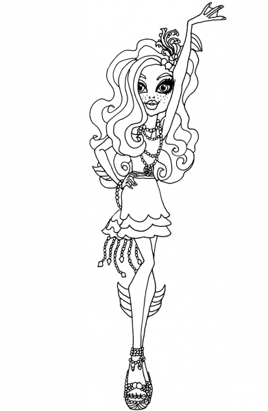 Frights Camera Action Lagoona coloring page image