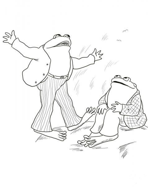 Frog and Toad Are Friends coloring page image