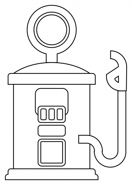 Fuel Pump coloring page image