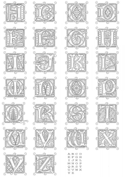 Full alphabet worksheet  3 coloring page image