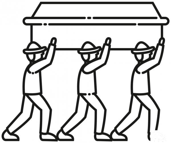 Funeral coloring page image