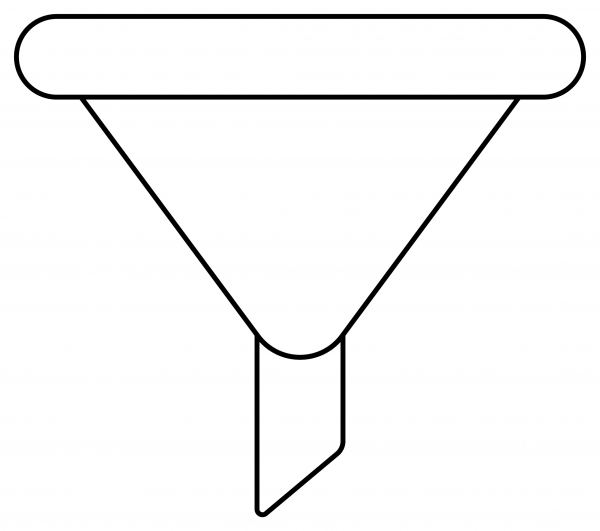 Funnel coloring page image