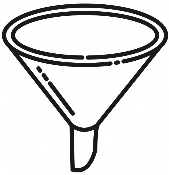 Funnel coloring page image