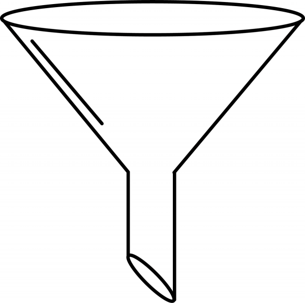 Funnel coloring page image