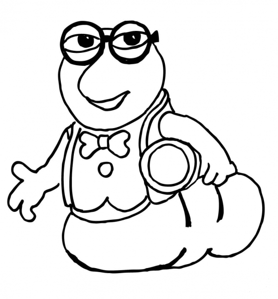 Funny Caterpillar  coloring page image