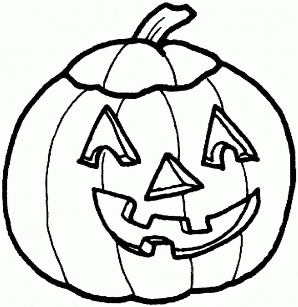 Funny Pumpkin Mask  coloring page image