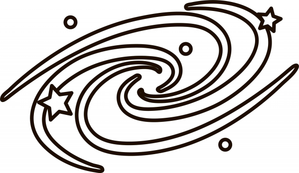 Galaxy coloring page image