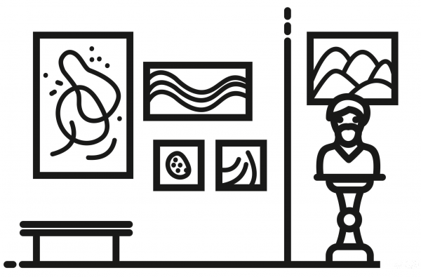 Gallery coloring page image