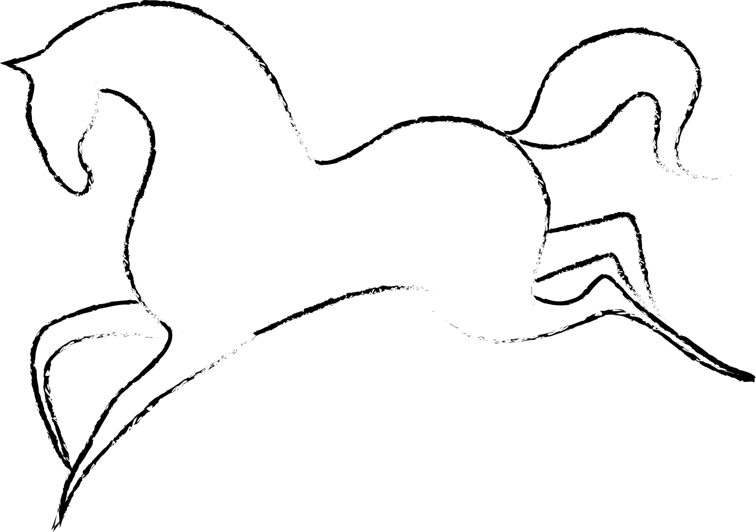 Galloping Horse coloring page - ColouringPages