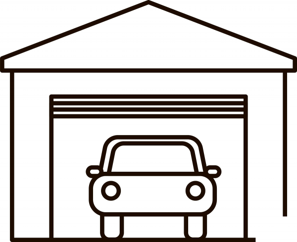 Garage coloring page image