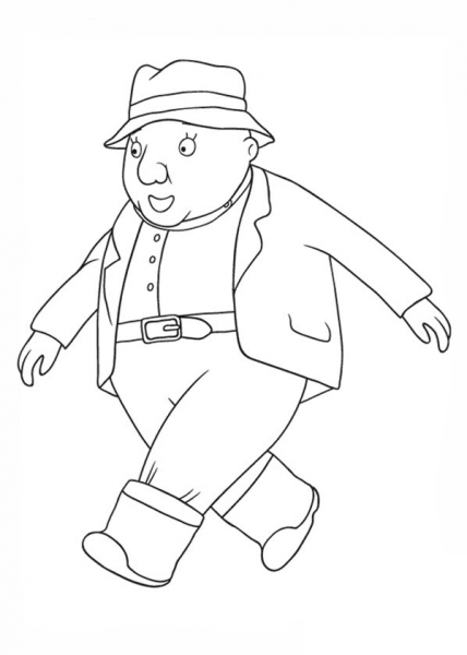 Gardener coloring page image