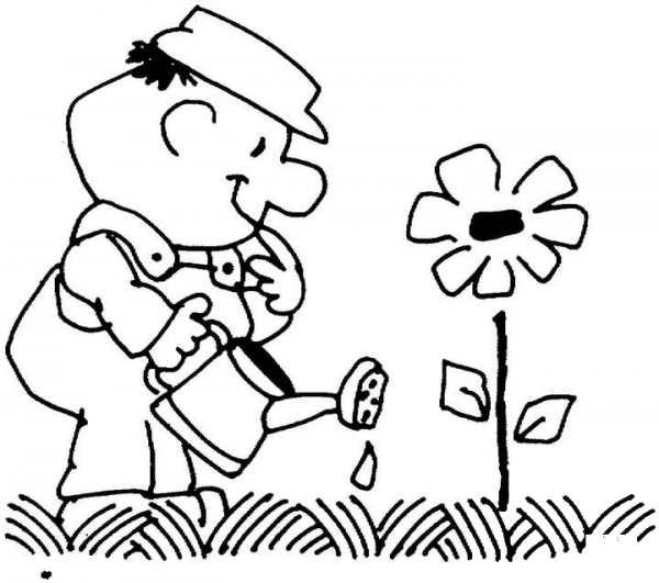 Gardener  coloring page image