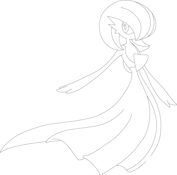 Gardevoir coloring page image