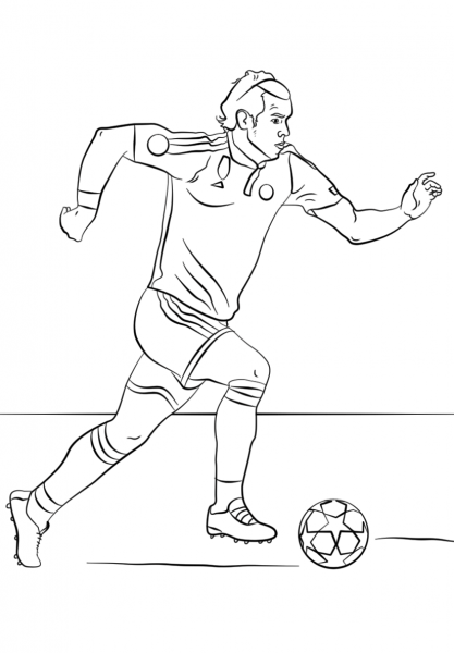 Gareth Bale coloring page image