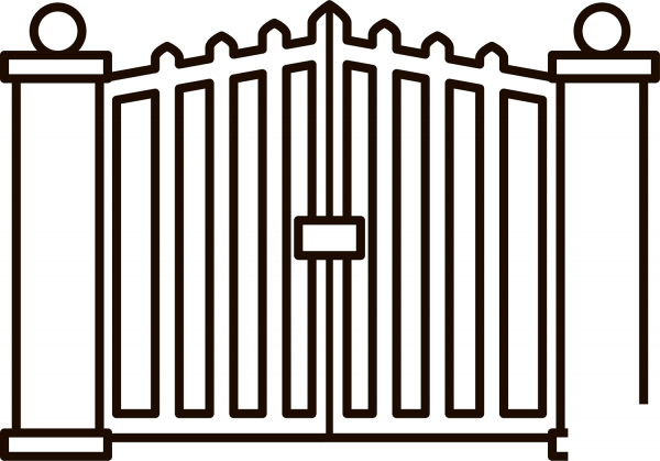 Gates coloring page image