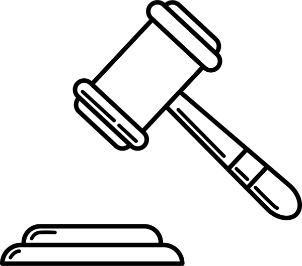 Gavel coloring page image