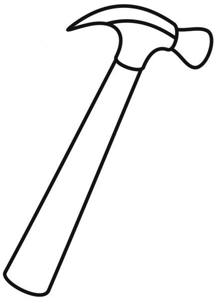 Gavel coloring page image