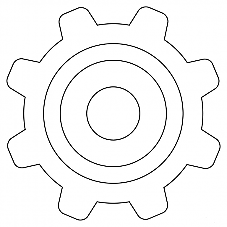 Gear coloring page - ColouringPages