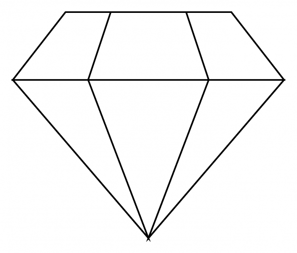 Gem Stone Emoji coloring page image