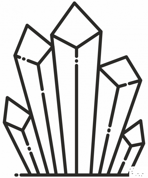 Gemstone coloring page - ColouringPages