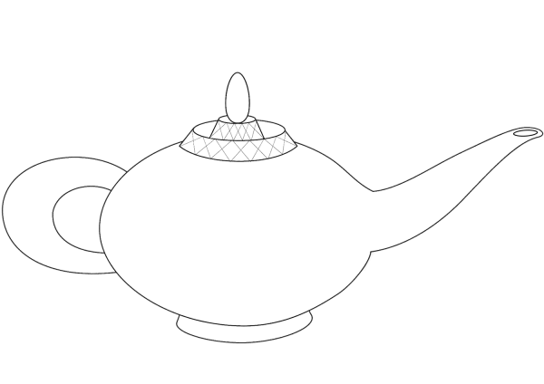 Genie Bottle coloring page image