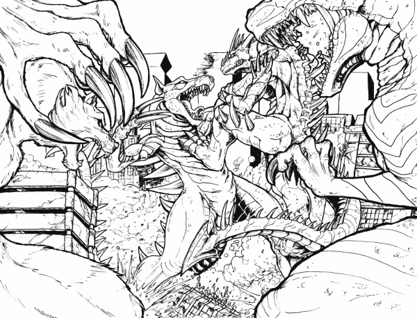 Geo vs. Gadon coloring page image