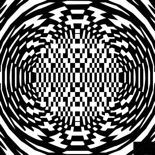 Geopsychedelic Pattern coloring page image