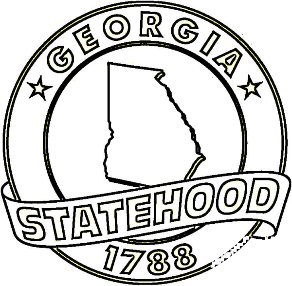 Georgia  coloring page image