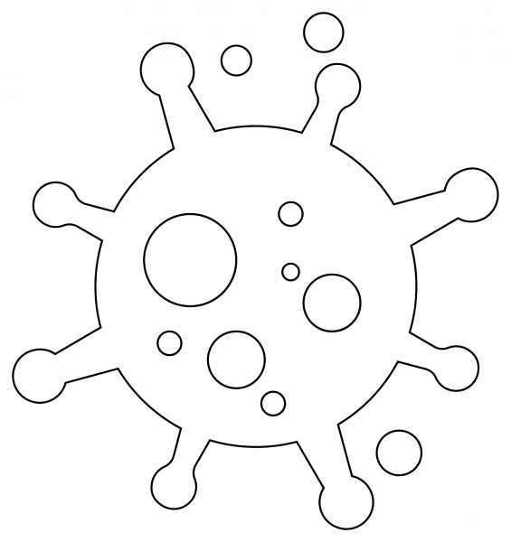Germ coloring page image