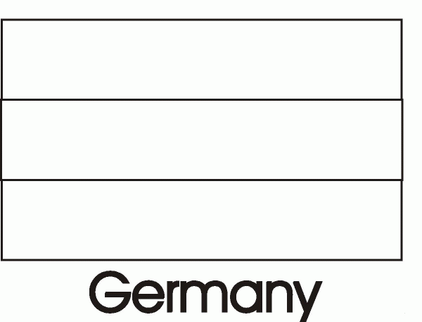 Germany Flag  coloring page image